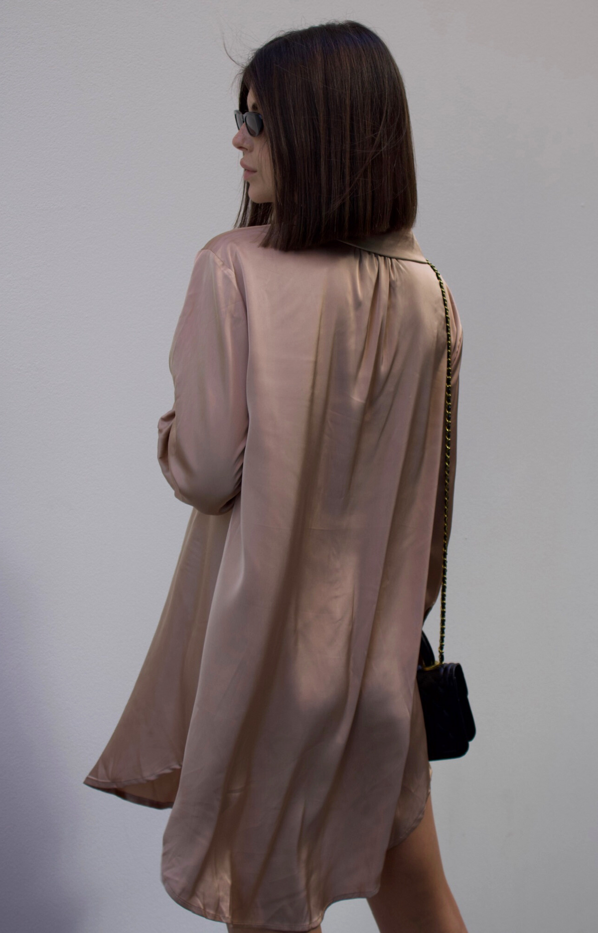 oversized satin shirt dress Matte Nolim Emerald Green Oversized Satin Shirt Dress AfricaRise Online
