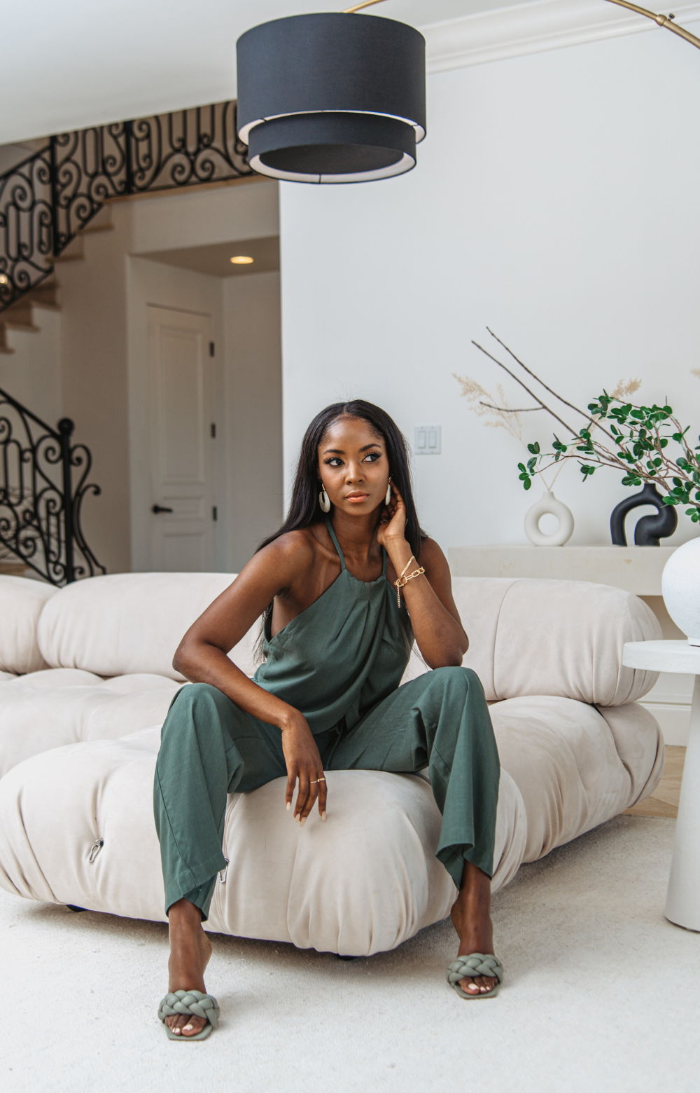 Meet the Mabel Linen Drawstring Pant - your go-to for effortless summer style. This straight-leg linen pant with a drawstring offers chic versatility, perfect for casual or dressed-up looks. Pair with our Mabel Halter Neck Linen Top for a complete ensemble.