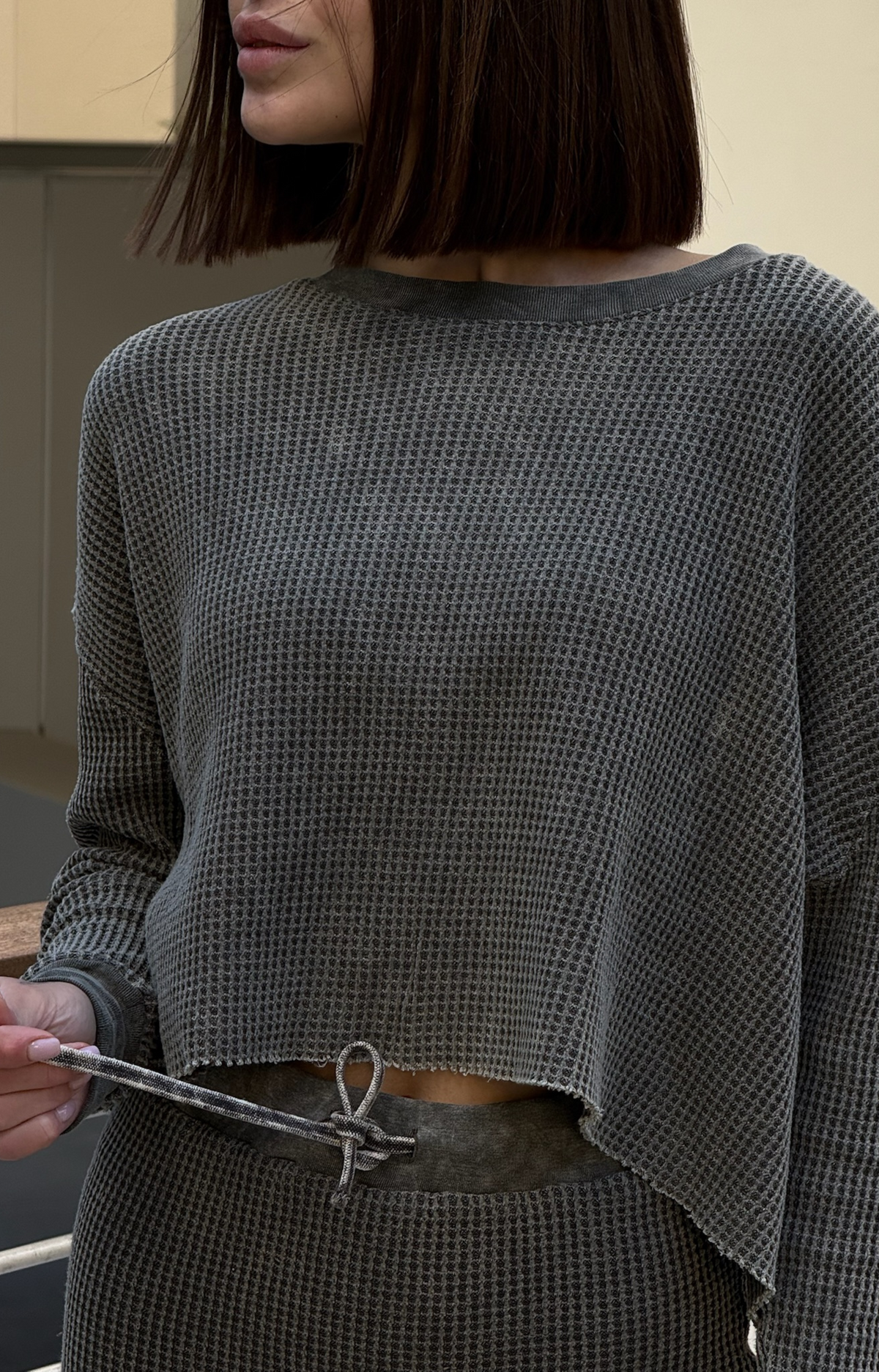 Discover the Tina Rib Long Sleeve Knit Top, crafted from soft cotton fabric for ultimate comfort. Featuring rib cuffs and an easy-wear design, this stylish rib knit top is perfect for any occasion. Pair it with the matching Tina Rib Knit Skirt for a complete look!