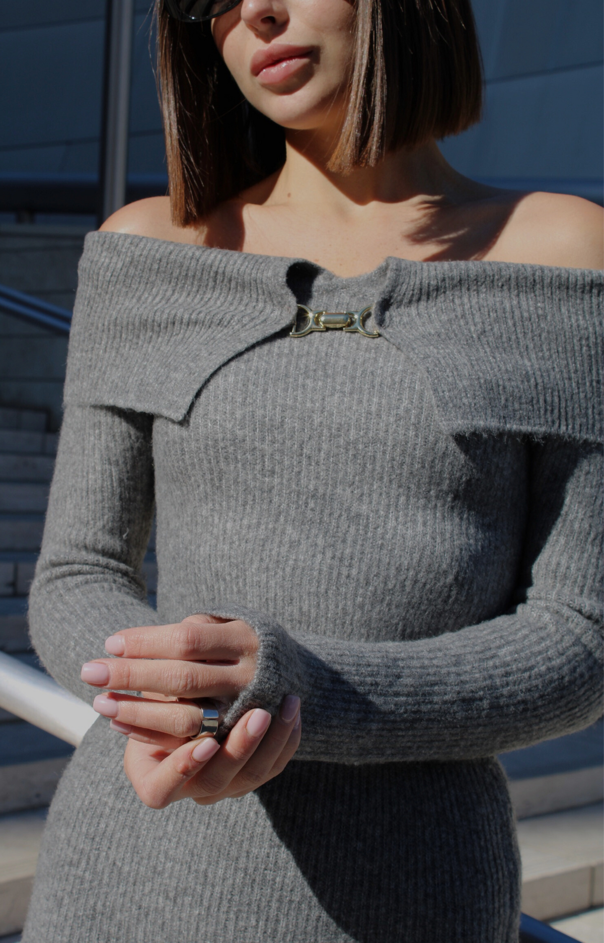 Embrace effortless elegance with the Lorena Sweater Knit Top. Featuring a stunning off-shoulder design, this top adds a touch of sophistication to any outfit. Crafted with an ultra-soft knit fabric, it delivers unmatched comfort while keeping you chic and stylish. Pair it with the matching Lorena Sweater Knit Mini Skirt for a coordinated, head-turning look that's perfect for any occasion.
