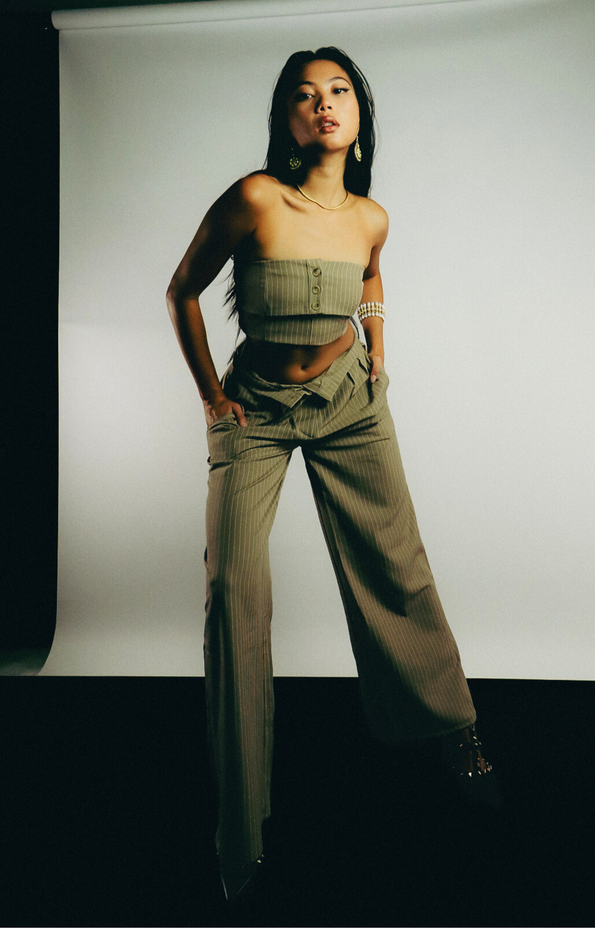 Beeta Wide Leg High Waisted Pants