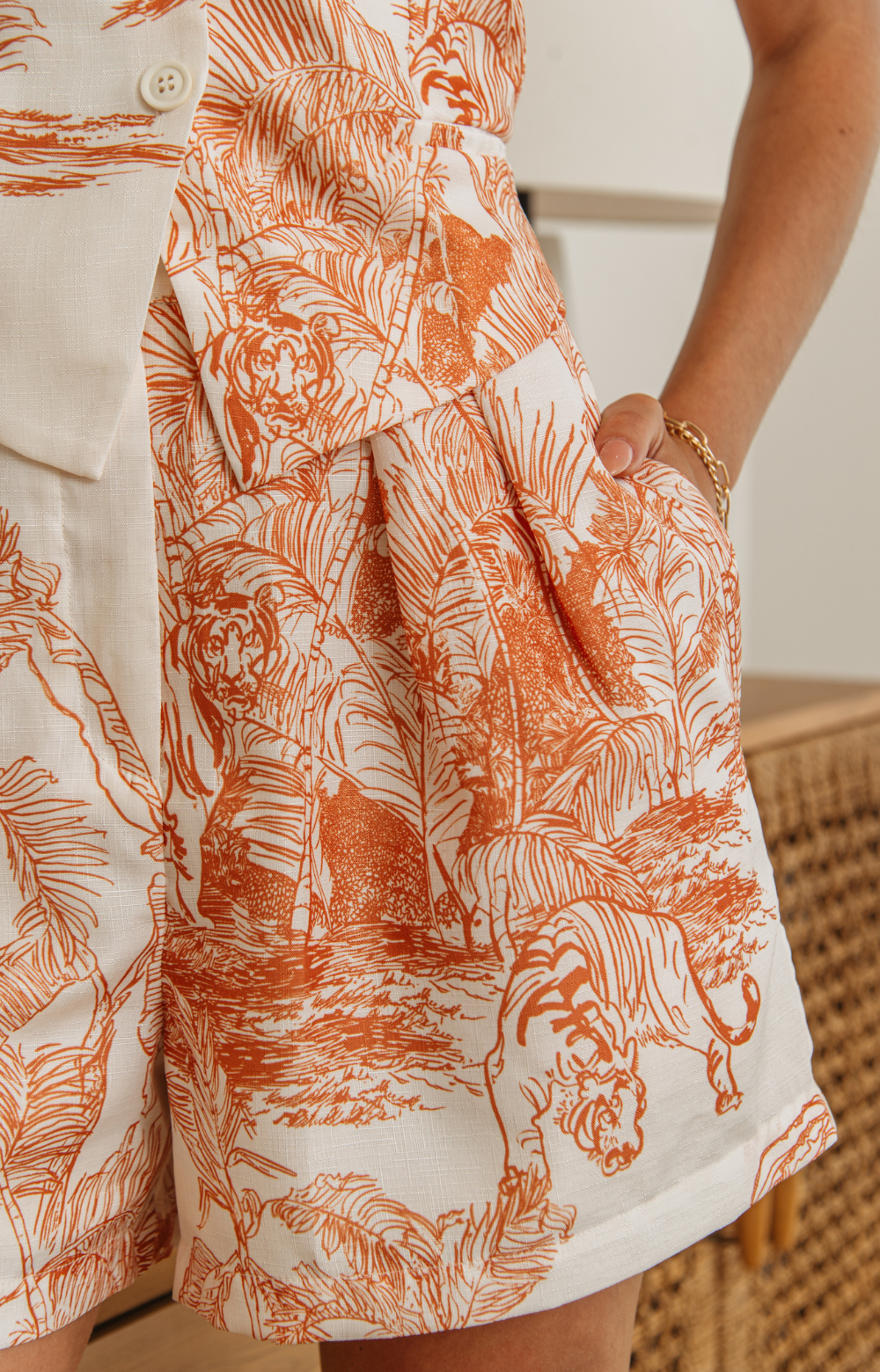 Introducing our Tara high waist shorts, a must-have for summer wardrobes. Crafted from lightweight fabric with a beautiful print detail, these shorts are chic and elegant, perfect for the season. Pair them with our Tara tie back vest for a stylish and coordinated look. Elevate your summer style effortlessly.
