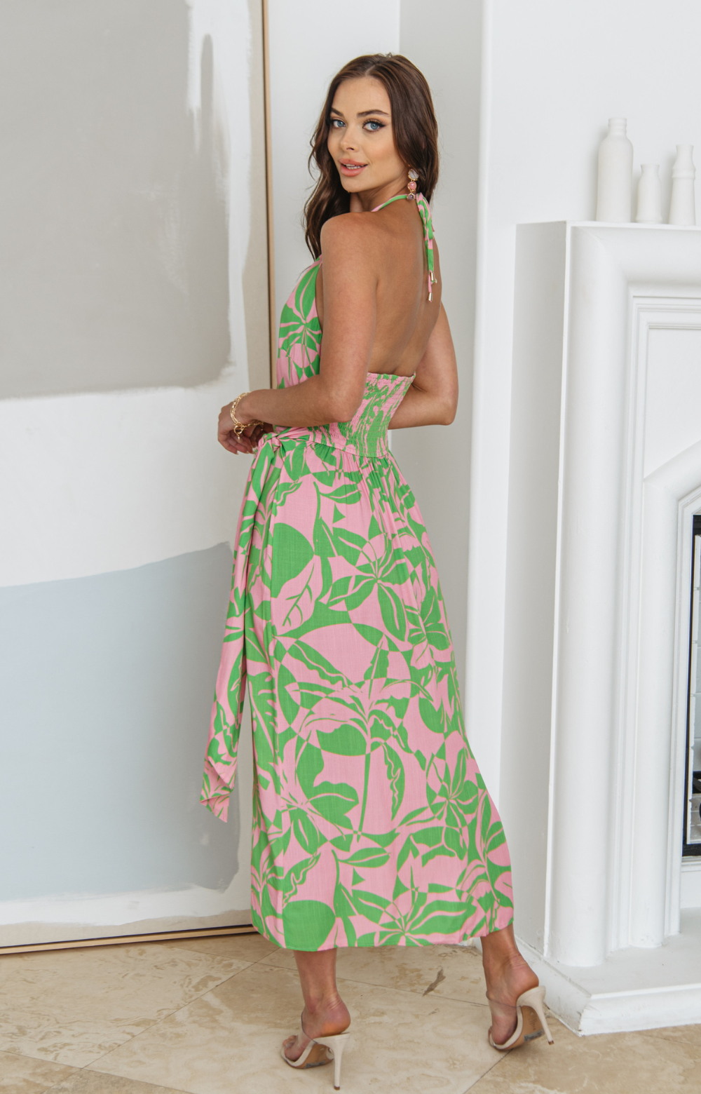 Savana Halter Neck Wrap Dress Savana Halter Neck Wrap Dress