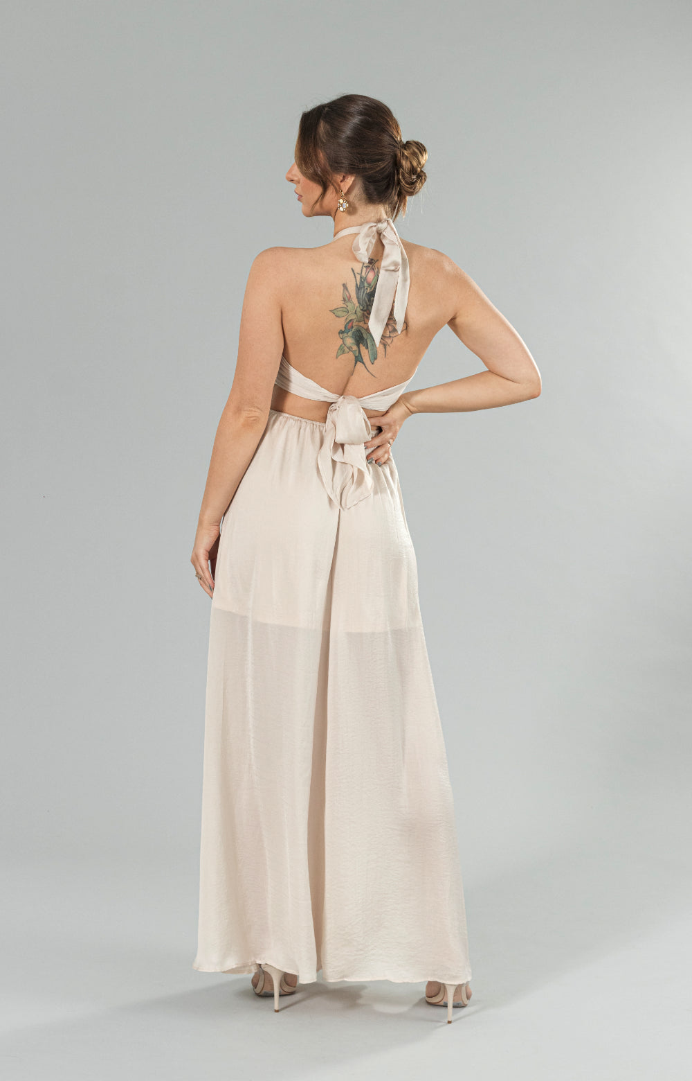 elena ruffle maxi dress BHLDN Elena Ruffle Chiffon Maxi Dress at MarketFair Shoppes in Princeton, NJ